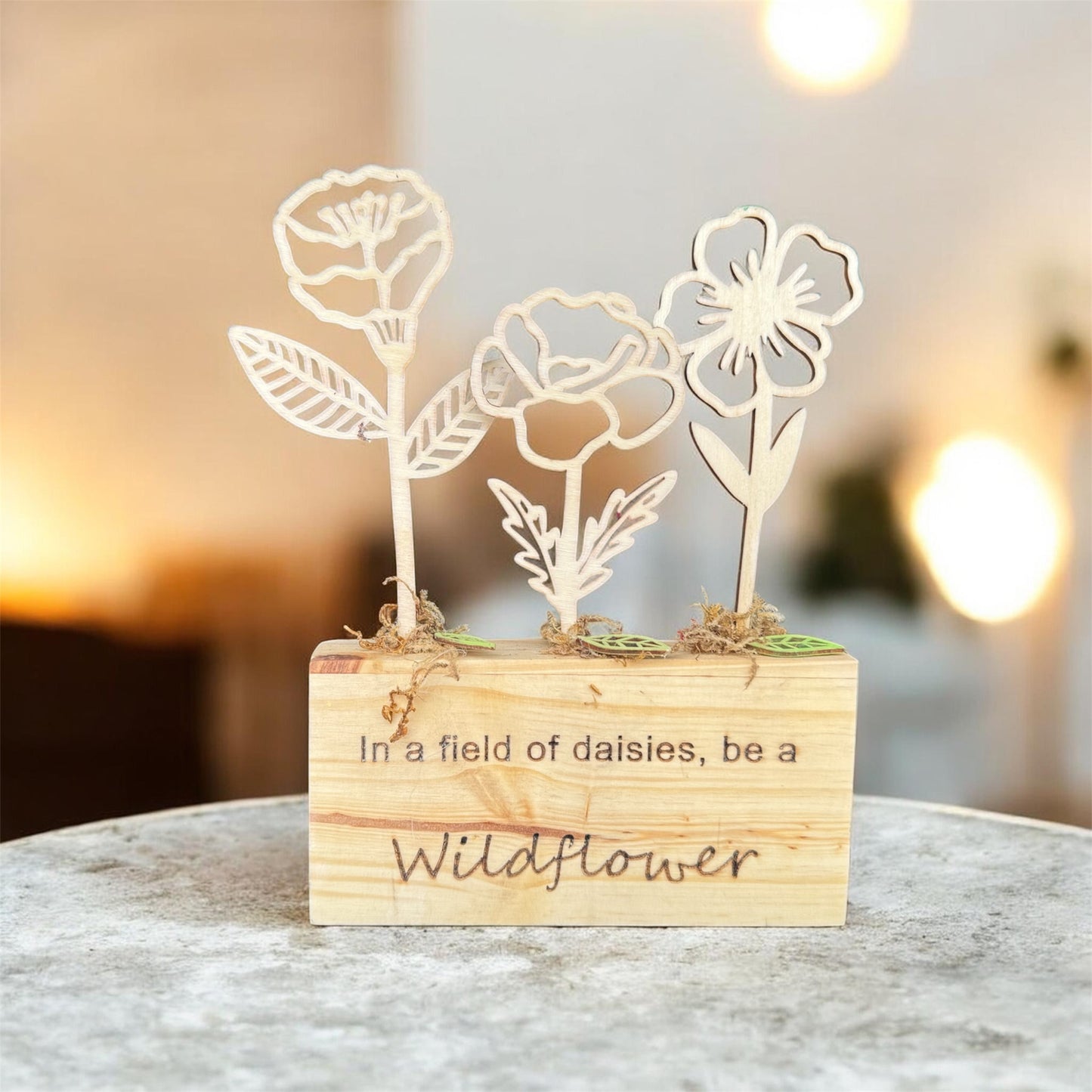 3x6 Be a Wildflower Engraving