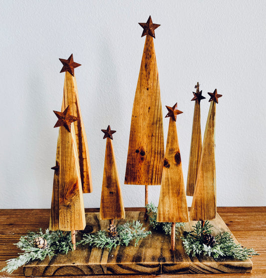 Wood xmas trees