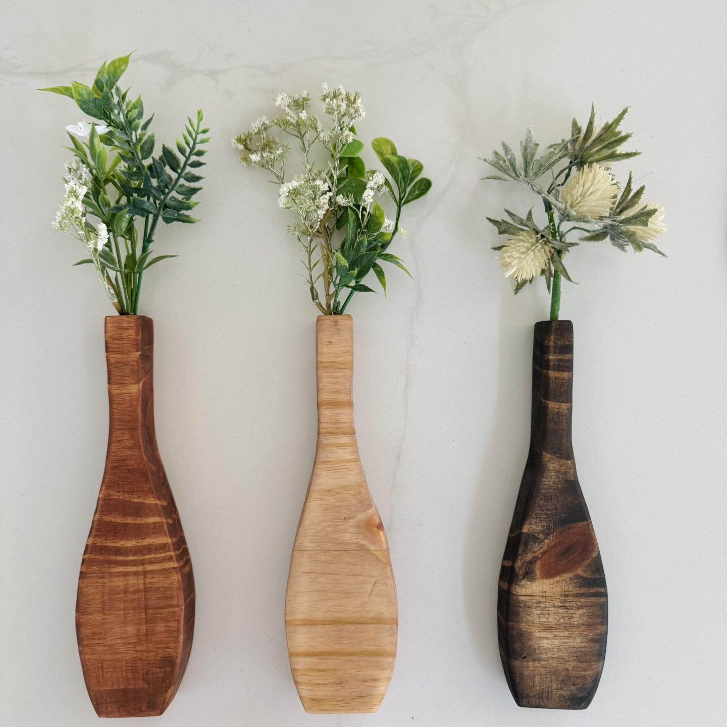 Rustic Hanging Wall Vases 3 piece